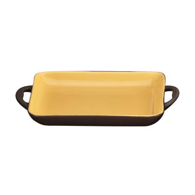 Libbey CBB-002 Coos Bay 13 oz. Butter Stoneware Rectangular Baker