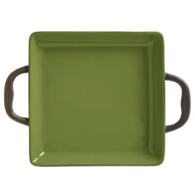 Libbey CBO-001 Coos Bay 3.5 oz. Olive Stoneware Square Baker
