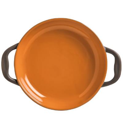 Libbey CBP-001 Coos Bay 3 oz. Pumpkin Stoneware Round Baker