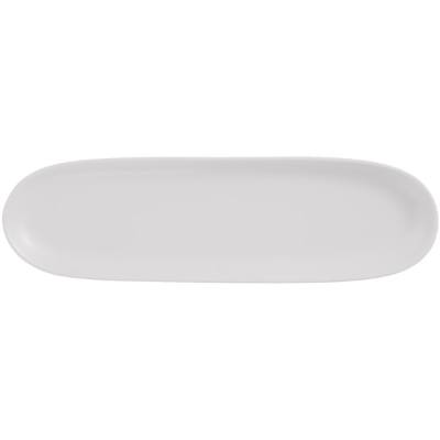 Libbey DRI-11-D Driftstone 13 1/4" x 4" Driftwood Satin Matte Porcelain Tray