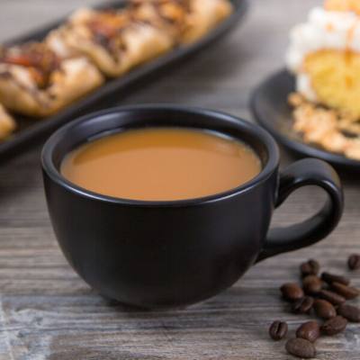 Libbey DRI-12-O Driftstone 7.75 oz. Onyx Satin Matte Porcelain Cup