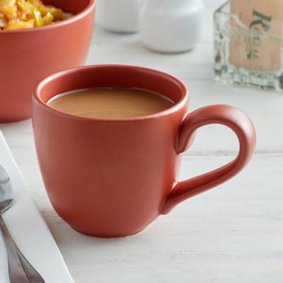 Libbey DRI-13-C Driftstone 12 oz. Clay Satin Matte Porcelain Mug