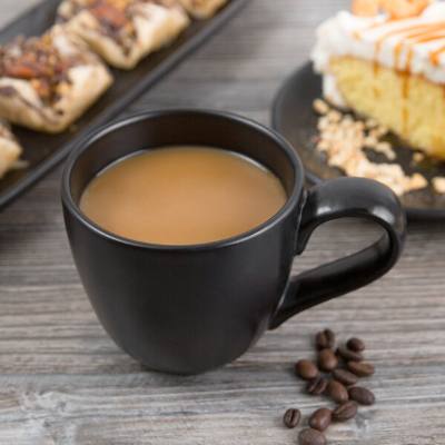 Libbey DRI-13-O Driftstone 12 oz. Onyx Satin Matte Porcelain Mug