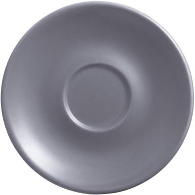 Libbey DRI-14-G Driftstone 6" Granite Satin Matte Porcelain Saucer