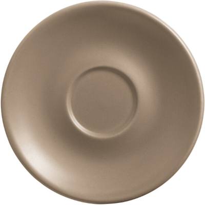 Libbey DRI-14-S Driftstone 6" Sand Satin Matte Porcelain Saucer
