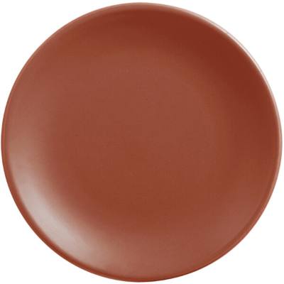Libbey Driftstone 6" Clay Satin Matte Porcelain Coupe Plate