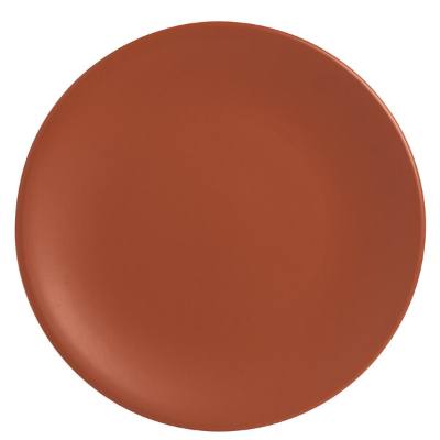 Libbey DRI-3-C Driftstone 11" Clay Satin Matte Porcelain Coupe Plate