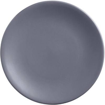 Libbey DRI-3-G Driftstone 11" Granite Satin Matte Porcelain Coupe Plate