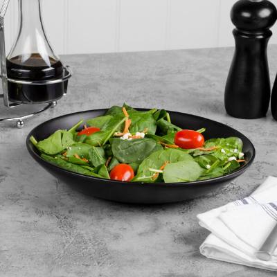 Libbey DRI-4-O Driftstone 38 oz. Onyx Satin Matte Porcelain Coupe Bowl