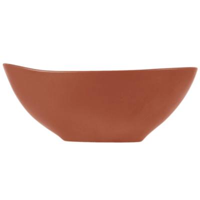 Libbey DRI-6-C Driftstone 38 oz. Clay Satin Matte Organic Porcelain Bowl