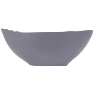 Libbey DRI-6-G Driftstone 38 oz. Granite Satin Matte Organic Porcelain Bowl
