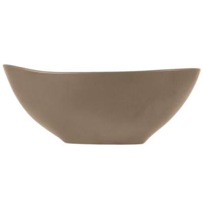 Libbey DRI-6-S Driftstone 38 oz. Sand Satin Matte Organic Porcelain Bowl