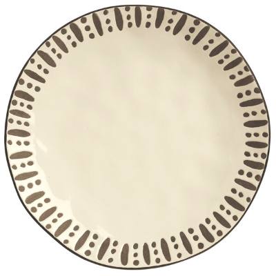 Libbey DULCET-1C Dulcet 10 5/8" Cream Stoneware Dinner Plate