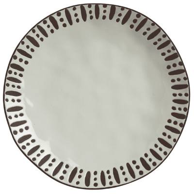 Libbey DULCET-1G Dulcet 10 5/8" Gray Stoneware Dinner Plate