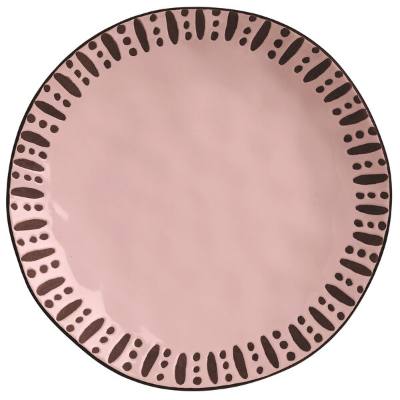 Libbey DULCET-1P Dulcet 10 5/8" Pink Stoneware Dinner Plate