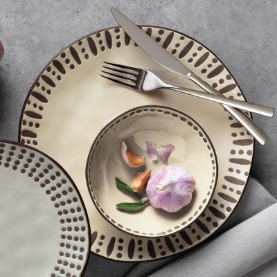 Libbey DULCET-3C Dulcet 14 oz. Cream Stoneware Soup Bowl