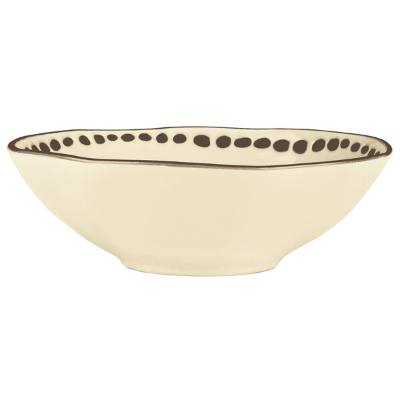 Libbey DULCET-5C Dulcet 50 oz. Cream Stoneware Serving Bowl