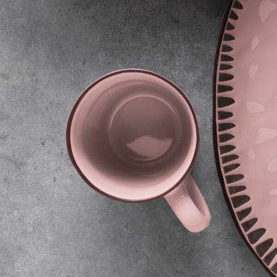 Libbey DULCET-6P Dulcet 13 oz. Pink Stoneware Mug
