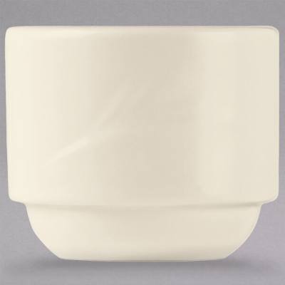 Libbey END-18 Endurance 7 oz. Cream White Stacking China Bouillon