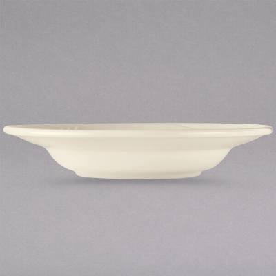 Libbey END-24 Endurance 13 oz. Cream White Rim Deep China Soup Bowl