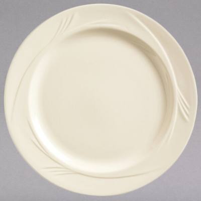 Libbey END-6 Endurance 6 1/4" Round Cream White Medium Rim China Plate