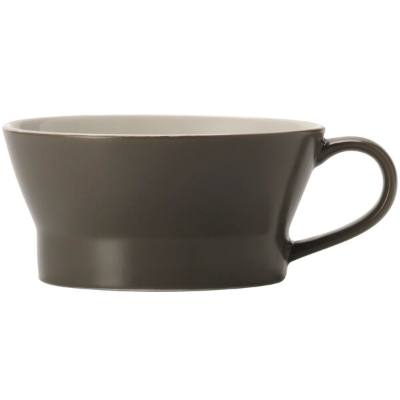 Libbey ENG-13-O Englewood 12.5 oz. Matte Olive Porcelain Soup Mug
