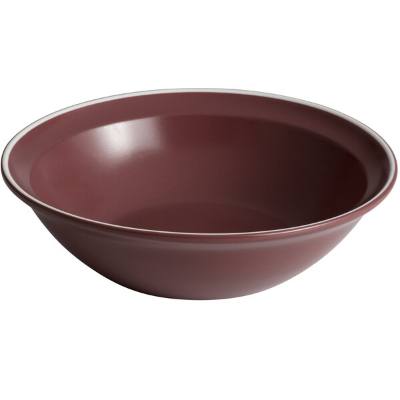 Libbey ENG-19-M Englewood 24 oz. Matte Mulberry Porcelain Salad Bowl