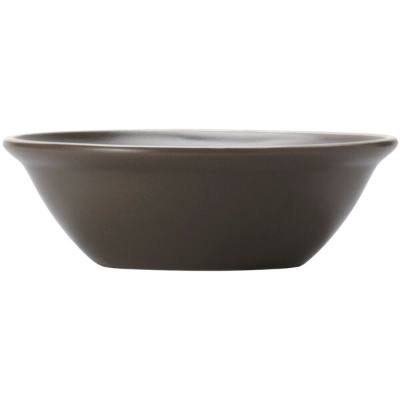 Libbey ENG-5-O Englewood 6 oz. Matte Olive Porcelain Fruit Bowl