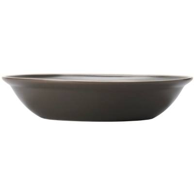 Libbey ENG-6-O Englewood 30 oz. Matte Olive Porcelain Serving Bowl