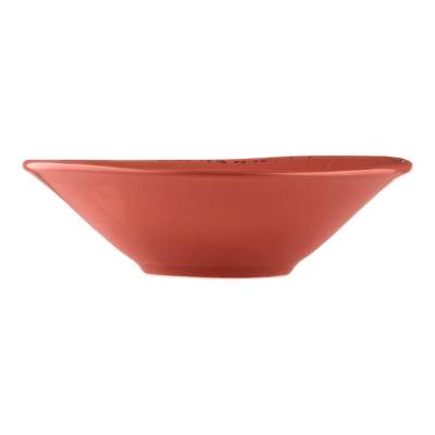 Libbey Farmhouse 5 oz. Round Barn Red Porcelain Fruit Bowl