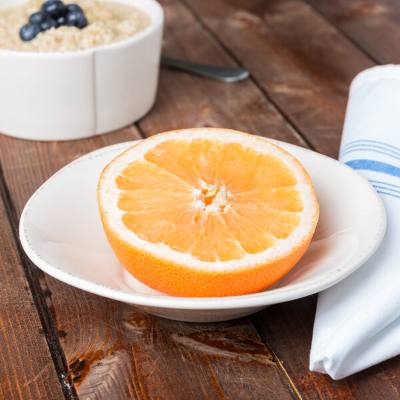 Libbey Farmhouse 12 oz. Round Cream Porcelain Grapefruit Bowl