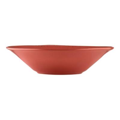 Libbey Farmhouse 12 oz. Round Barn Red Porcelain Grapefruit Bowl