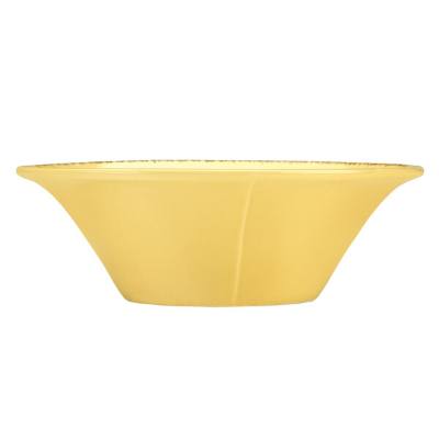 Libbey Farmhouse 20 oz. Round Butter Yellow Porcelain Soup Bowl