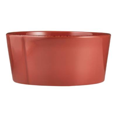 Libbey Farmhouse 15 oz. Round Barn Red Porcelain Oatmeal Bowl