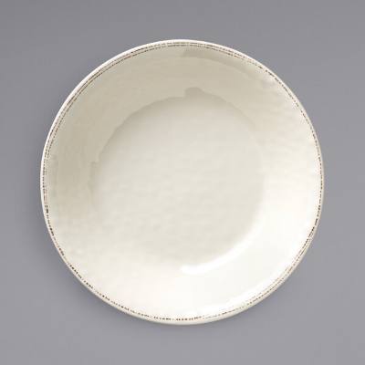 Libbey FH-590MEL Farmhouse 130 oz. Ivory (American White) Organic Melamine Serving Bowl