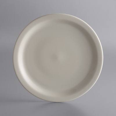 Libbey NR-16 Kingsmen White 10 1/2" Ultima Cream White Narrow Rim Round Stoneware Plate