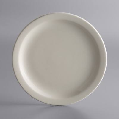 Libbey NR-8 Kingsmen White 9" Ultima Cream White Narrow Rim Round Stoneware Plate