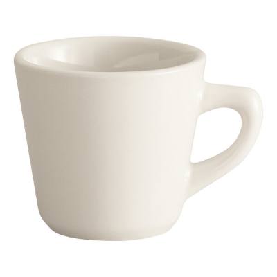 Libbey PWC-1 Princess White 7 oz. Ultima Cream White Rolled Edge Stoneware Cup