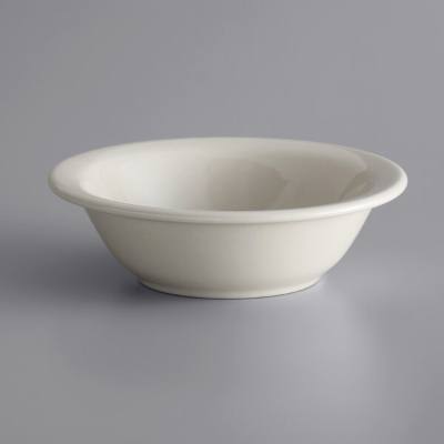 Libbey PWC-10 Princess White 13 oz. Ultima Cream White Round Rolled Edge Stoneware Bowl