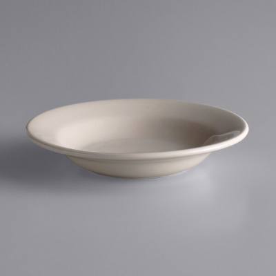 Libbey PWC-3 Princess White 12 oz. Ultima Cream White Rolled Edge Stoneware Soup Bowl