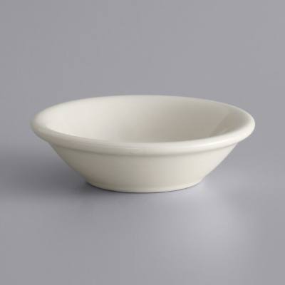 Libbey PWC-32 Princess White 3 oz. Ultima Cream White Rolled Edge Stoneware Fruit Bowl