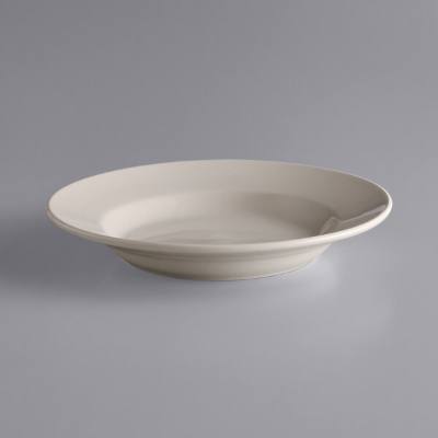 Libbey PWC-39 Princess White 20 oz. Ultima Cream White Rolled Edge Stoneware Pasta Bowl