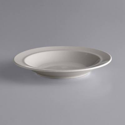 Libbey PWC-40 Princess White 22 oz. Ultima Cream White Rolled Edge Stoneware Pasta Bowl