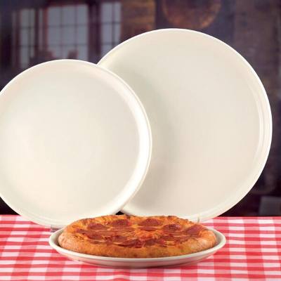 Libbey PZ-11 11" Round White China Pizza Platter
