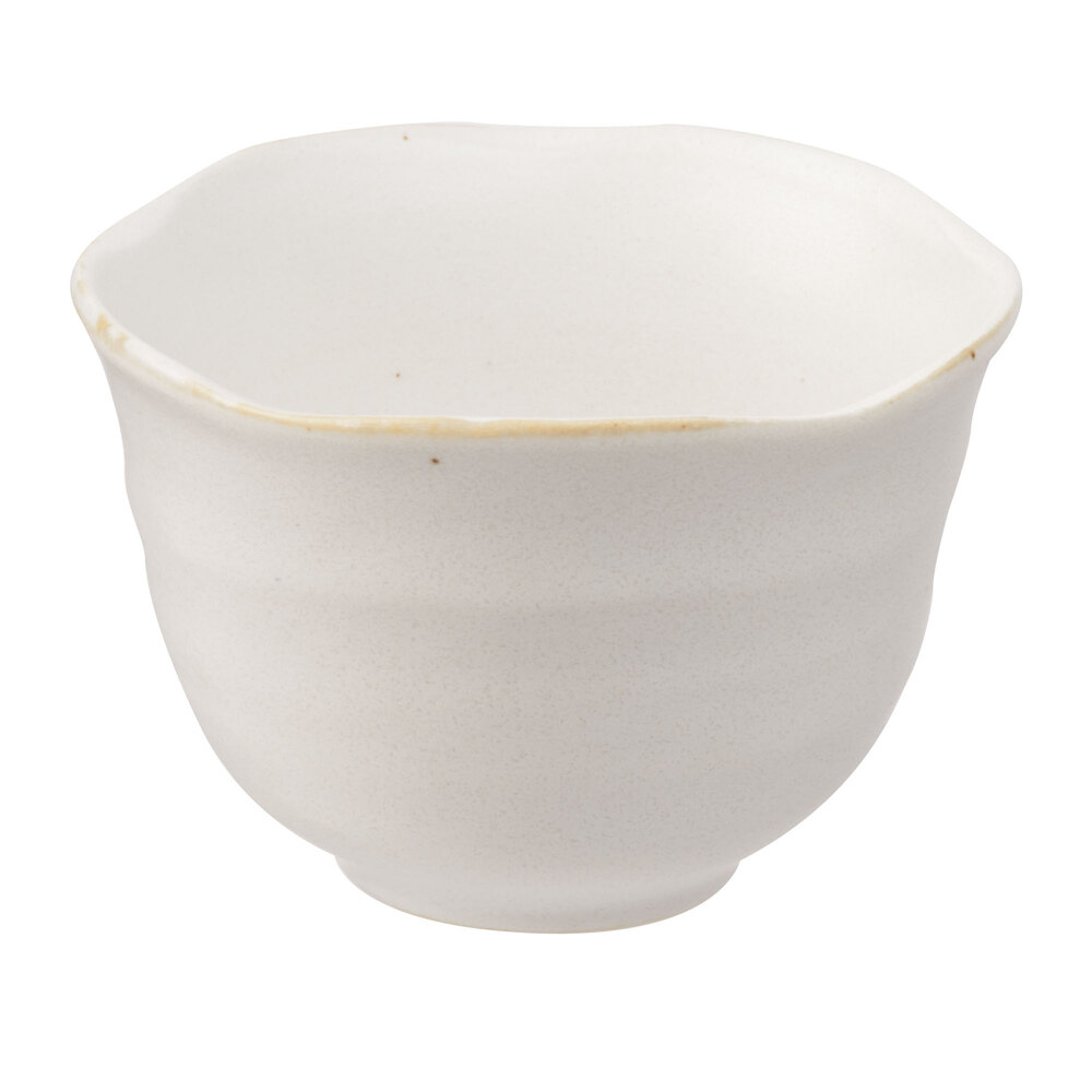 Libbey RS-2 Hakone 2 oz. Miyagi White Stoneware Sake Cup - 36/Case