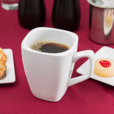 Libbey Slate 9 oz. Ultra Bright White Tall Porcelain Cup