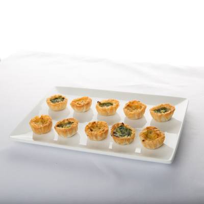 Libbey Slate 12 1/4" x 8" Ultra Bright White Coupe Rectangular Porcelain Tray