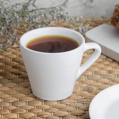 Libbey SYW-4 4 oz. Ultra Bright White Porcelain Espresso Cup